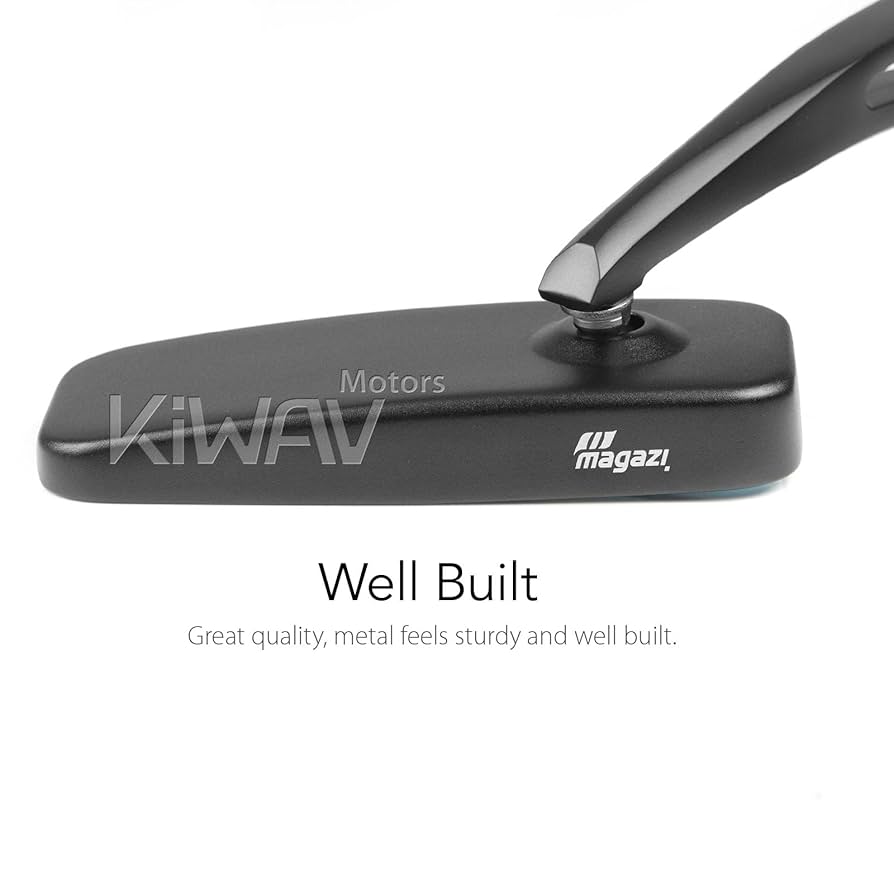 【KiWAV】バーエンドミラー　黒　M8ネジ式 左右セット Amazon | KiWAV バイクミラー バーエンドミラー クラシック 黒
