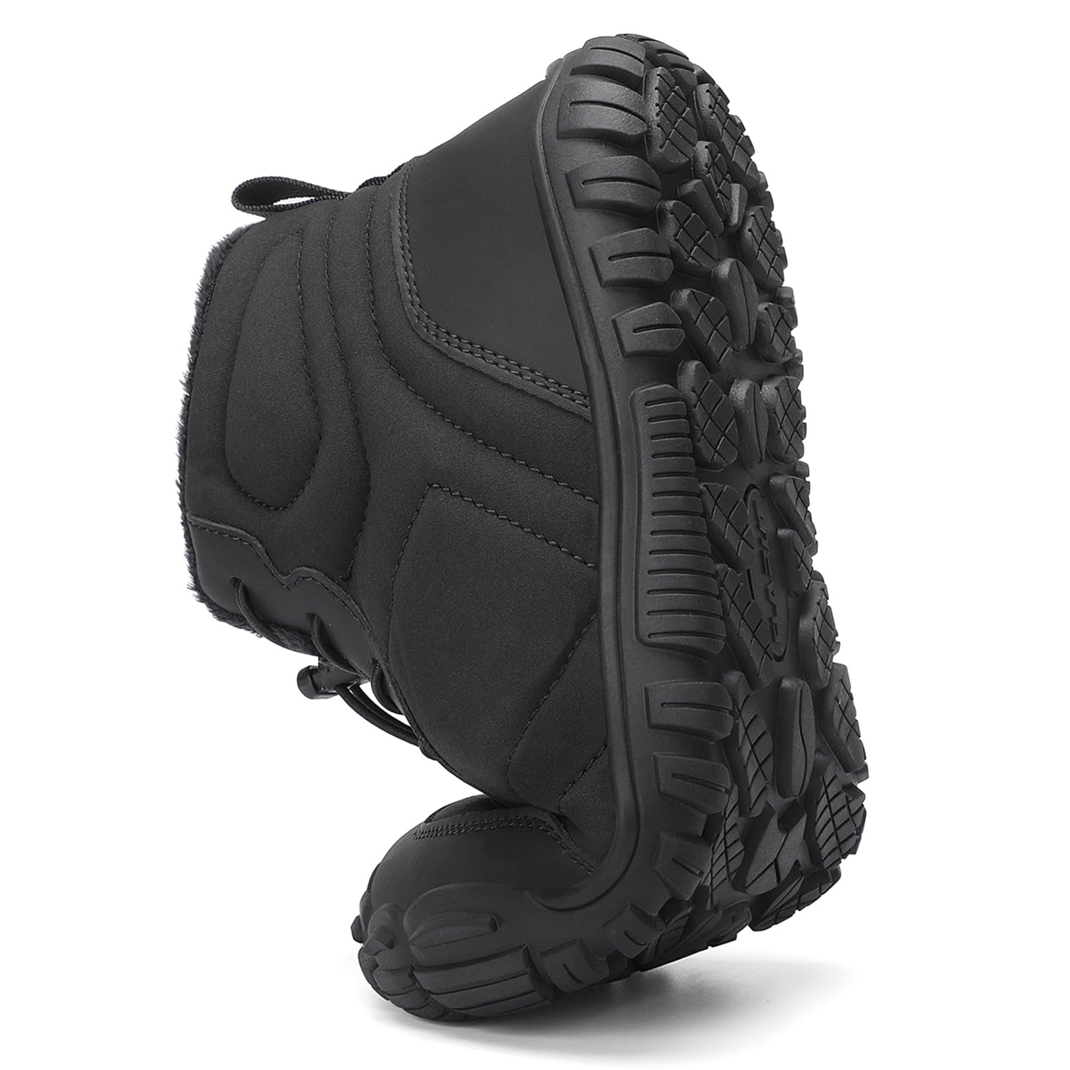 FLARUT Scarpe Invernali a Piedi Nudi Uomo Donna Barefoot Scarpe Foderate Caldo Scarpe a Punta Larga Resistenti all'acqua Scarpe da Trail Running Trekking InvernoStivali