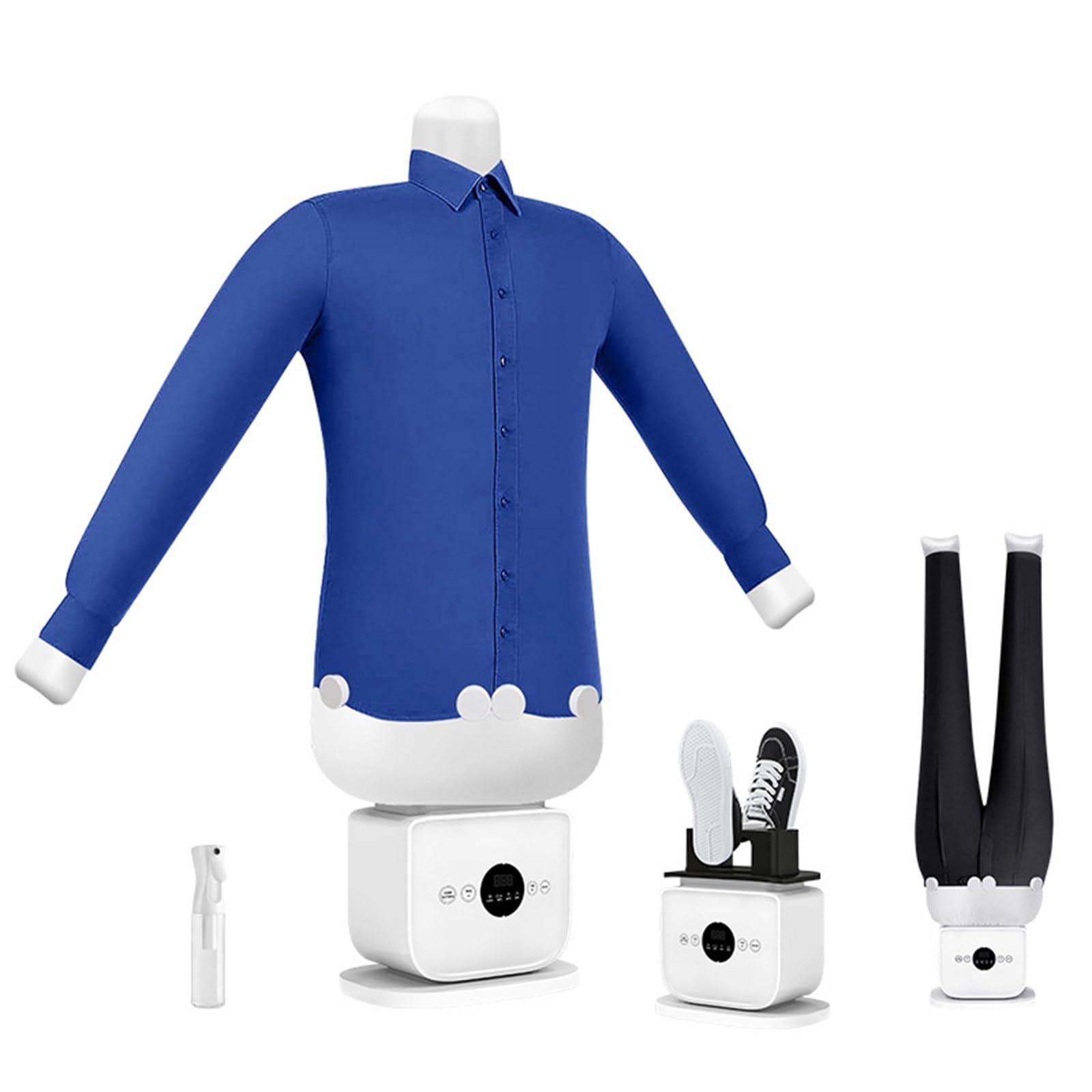 PtaTritious Inflatable Ironing Machine, Shirt Iron, Touch Type Humanoid Automatic Ironing Machine, 8 Minutes Quick Ironed Dry, for Any Fabric Type Clothing & Shoes A
