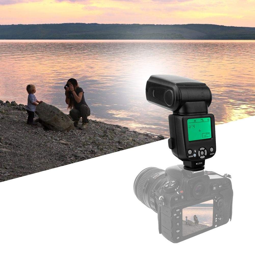 Topiky Luz de Flash en Cámara TR-960II,Flash Profesional Externo 5500K con Disparador Inalámbrico,Modo de Flash con Sensor de luz S1, S2 para para