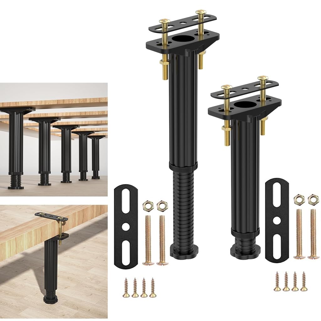 HASTHIP® ABS Bed Support Legs Replacement Bed Legs, Adjustable Height Support Legs, Plastic Furniture Foot Bed Center Slat Heavy Support Legs Suitable for Bed Frame, Sofa, Cabine (7.6"-12.5" 2PCS) (B0DCG7ZZNY) Amazon Price History, Amazon Price Tracker