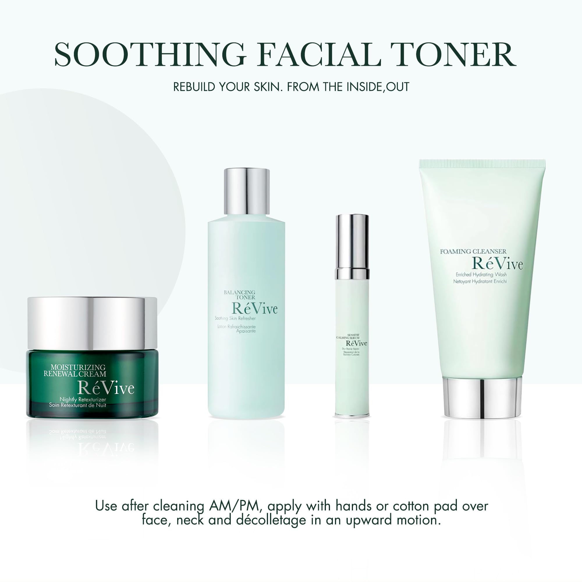 RéVive Balancing Face Toner - Soothing Facial Toner & Makeup Remover - Gently Exfoliates Skin for a Smoother and More Supple Texture - Enriched with Chamomile Flower (6 fl oz)