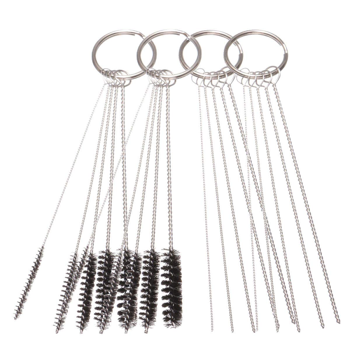 Unbekannt Airbrush Spray Gun Nozzle Cleaning Repair Tool Kit Needle & Brush Set Cleaning Brushes Tool