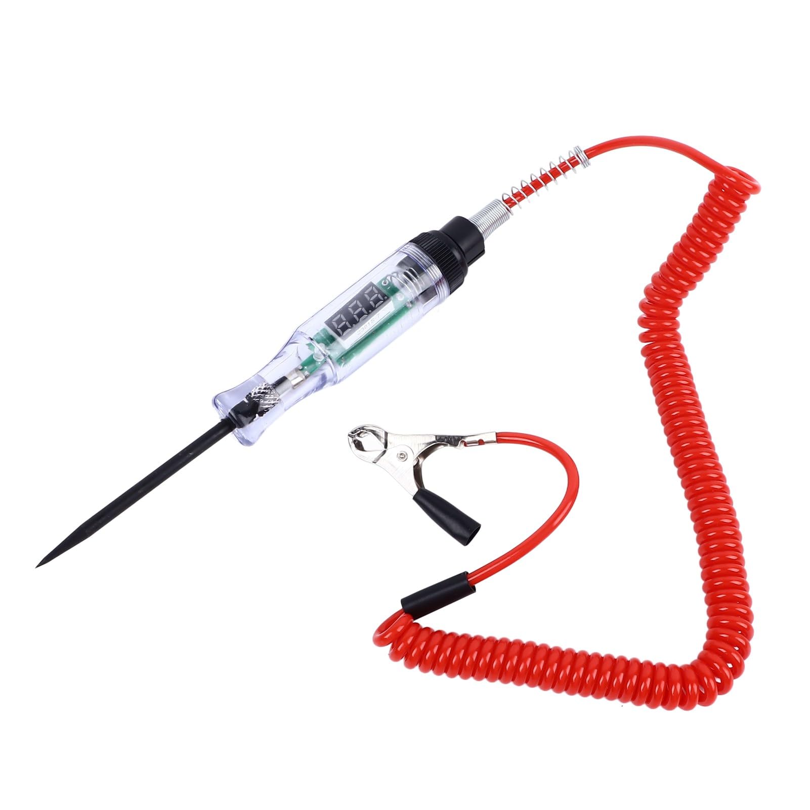 Luce di prova digitale a LED per uso intensivo, 3-72 V, tester per circuiti con polarità e luci illuminanti, tester per luce a bassa tensione CC per