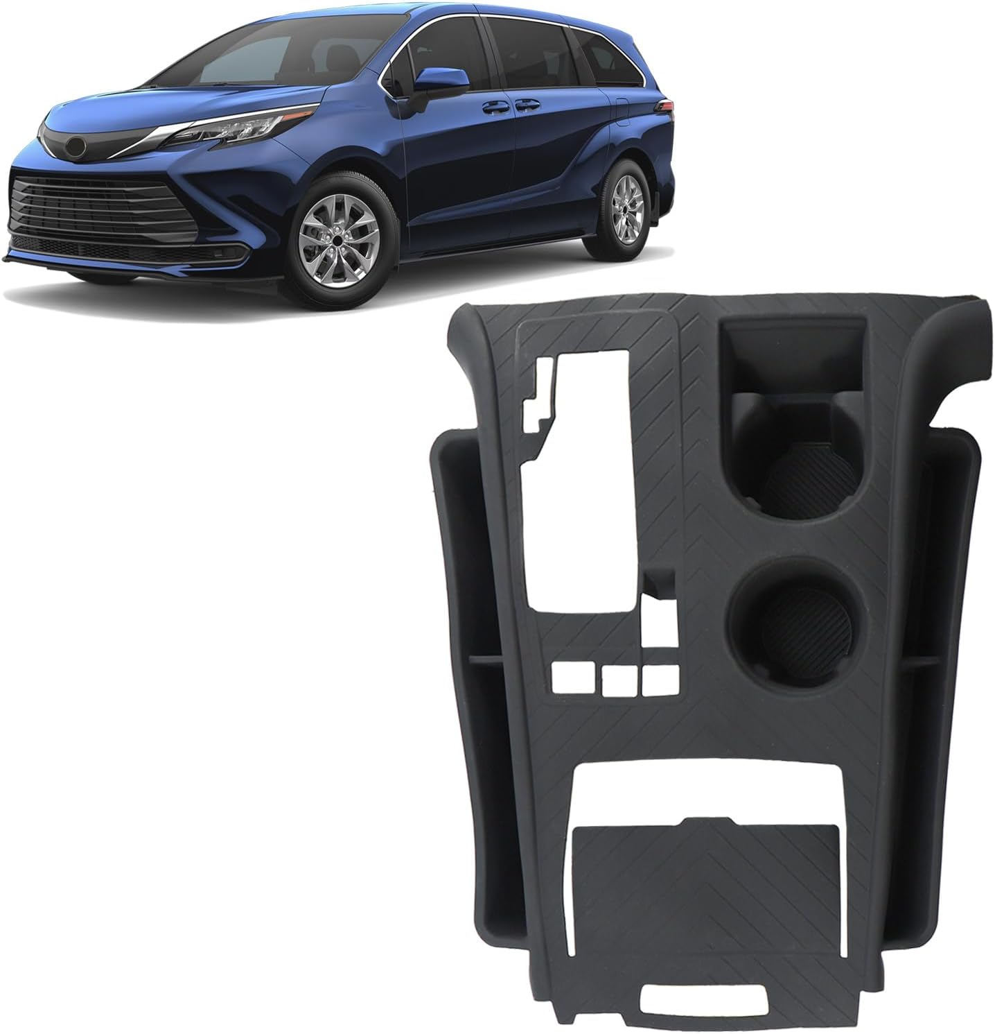 Central Control Silicone Pad for Toyota Sienna 2021-2026 Center Console Storage Organize