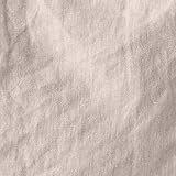 Dream Designs Natural Organic Hemp Canvas Shower Curtain - No Liner Needed - Odor Resistant - Washable (Sand)