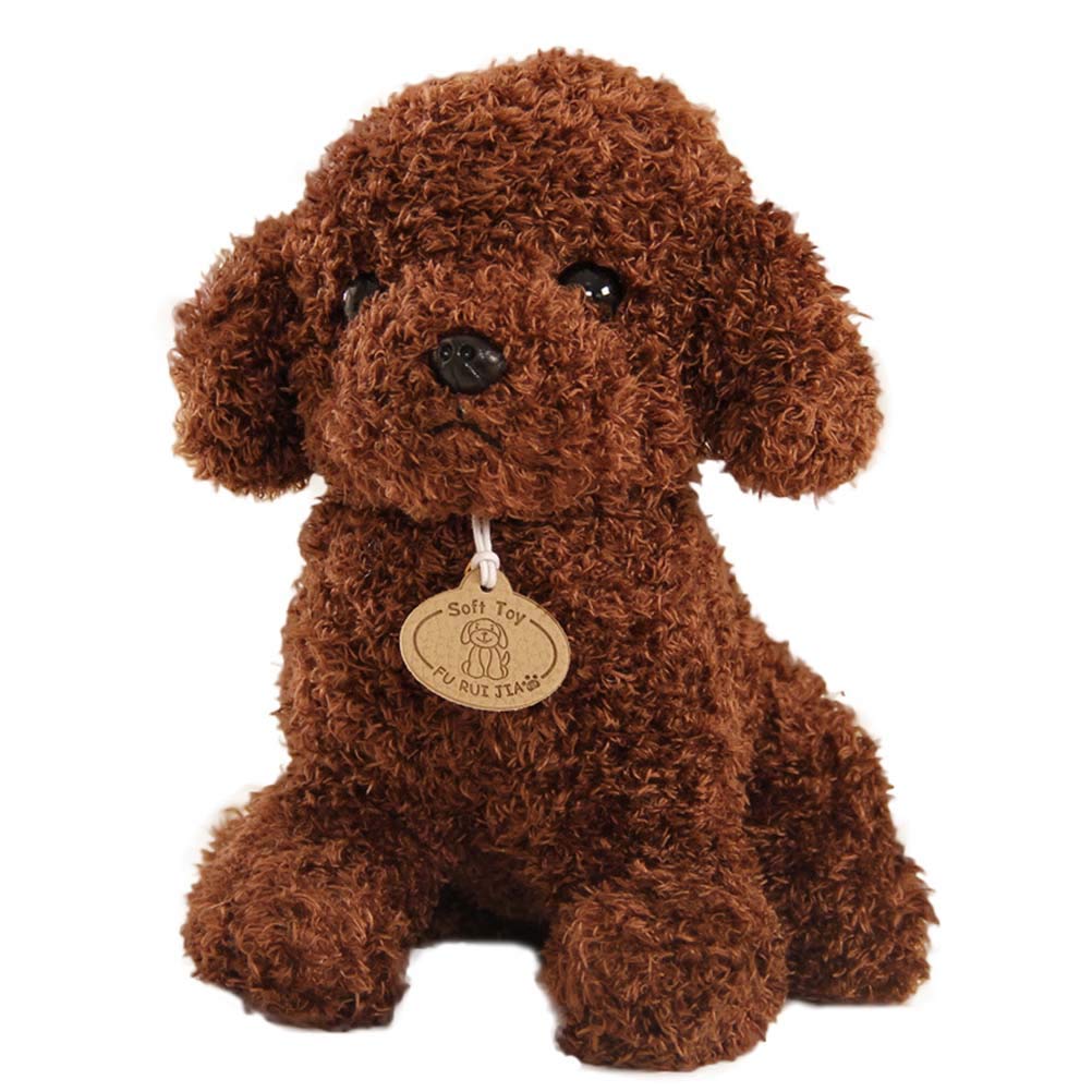 Toyvian Bed Time Stuffed Animal Toys Cute Soft Plush Poodle Teddy Dog Figure(Dark Brown) (B07MCWW3P7) Amazon Price History, Amazon Price Tracker
