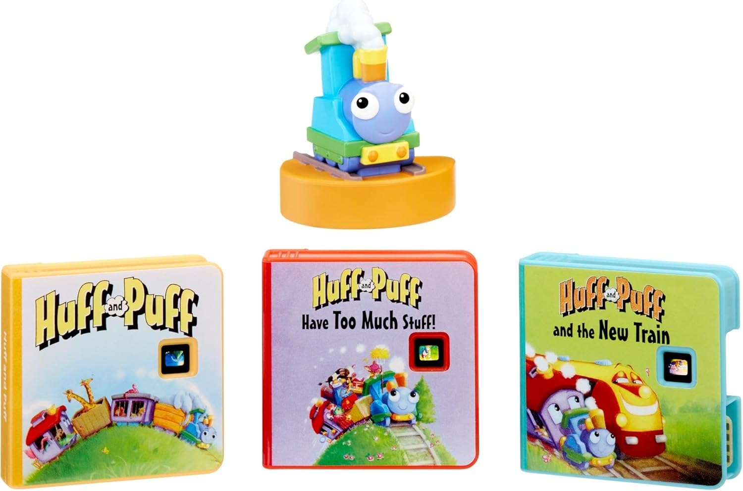 little tikes Huff and Puff Collection for Story Dream Machine - 3 Stories & 1 Character, Storytime Books with Audio Play Character, For Boys and Girls Ages 3+