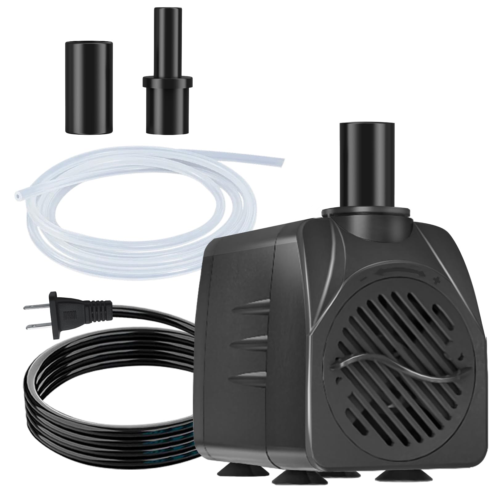 200GPH (750L/H) 6ft Power Cord Submersible Pump, Water Fountain Pump with 5.3ft Lift for Fountains, Ponds, Aquariums & Hydroponics