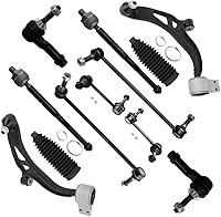 SCITOO 12-Piece Suspension Kit for 2011-2019 Ford Explorer & 2013-2019 Police Interceptor Utility - Control Arms, Tie Rods, Sway Links