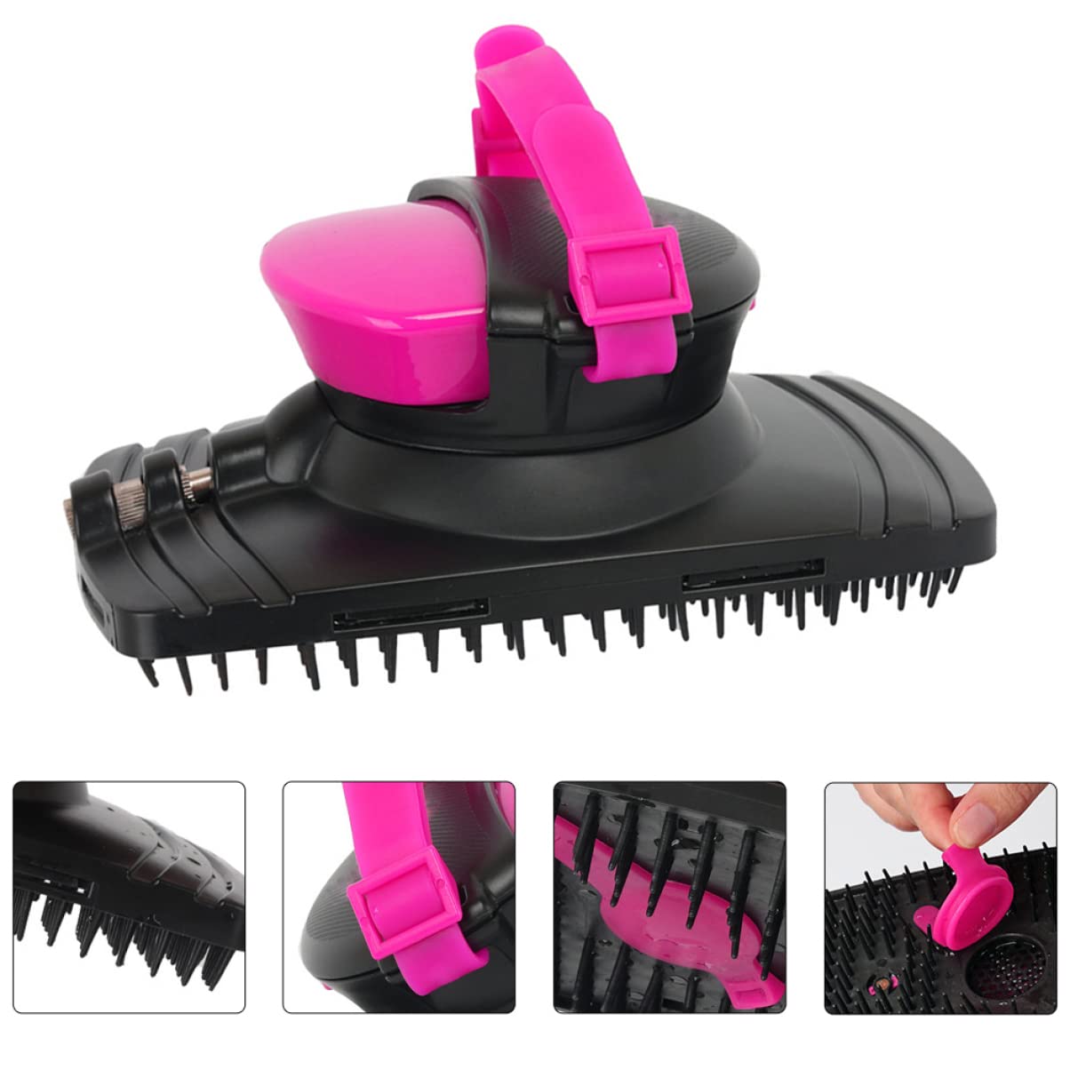 CIYODO Horse Grooming Brush Practical Plastic Massage Tool for Horse Cleaning Ergonomic Design with Water Outlet for Shedding Grooming Durable Comfortable