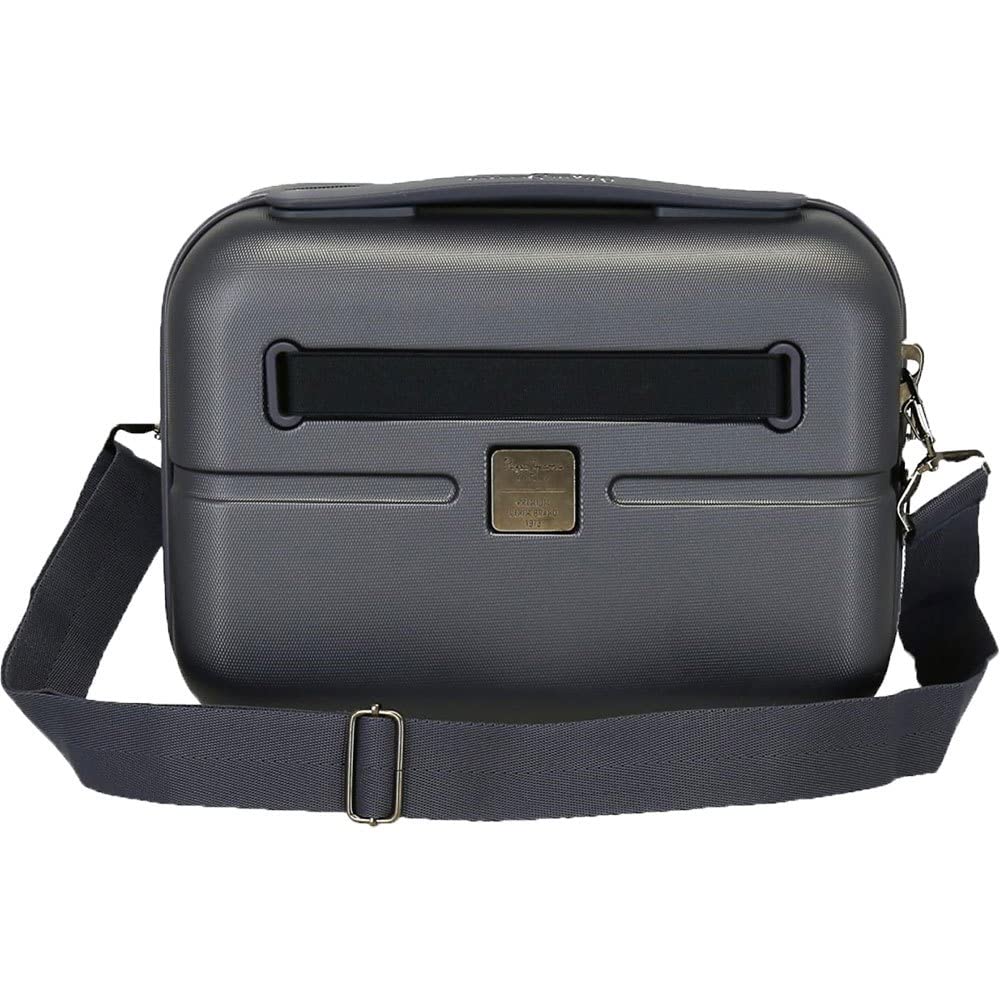 Pepe Jeans Chest beauty case adattabile con tracolla blu 29 x 21 x 15 cm rigido ABS 9,14 L