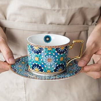 Amazon | 250ml のモロッコスタイルの豪華なセラミックコーヒー