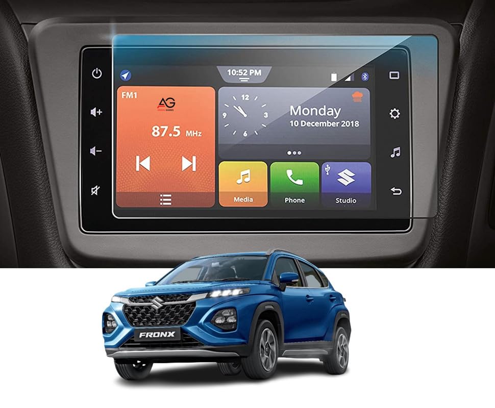 ANDEAL GUARDS Screen Protector Compatible With MARUTI SUZUKI FRONX (7 INCH) | Music Infotainment System Display Screen Guard | Car GPS Navigation Accessories (Glossy Finish) Pack of 1
