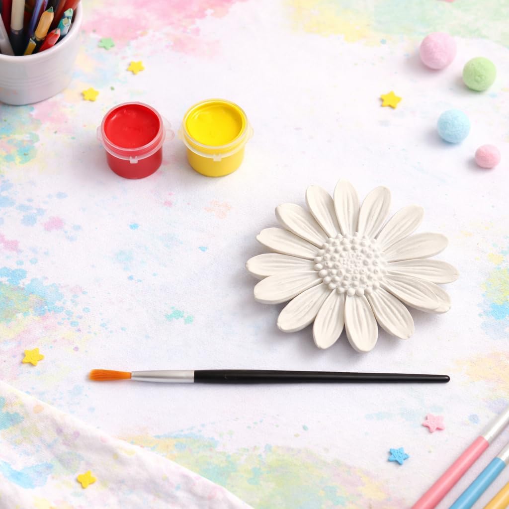 JECOLOP 3D DIY Painting Kit for Kids Paint Your Own DIY Figurine Craft Set Art & Craft Kit with Colors & Brush-Multiple Themes Creative Birthday Gift for Boys & Girls Age 6-12, 8-10 (Daisy)