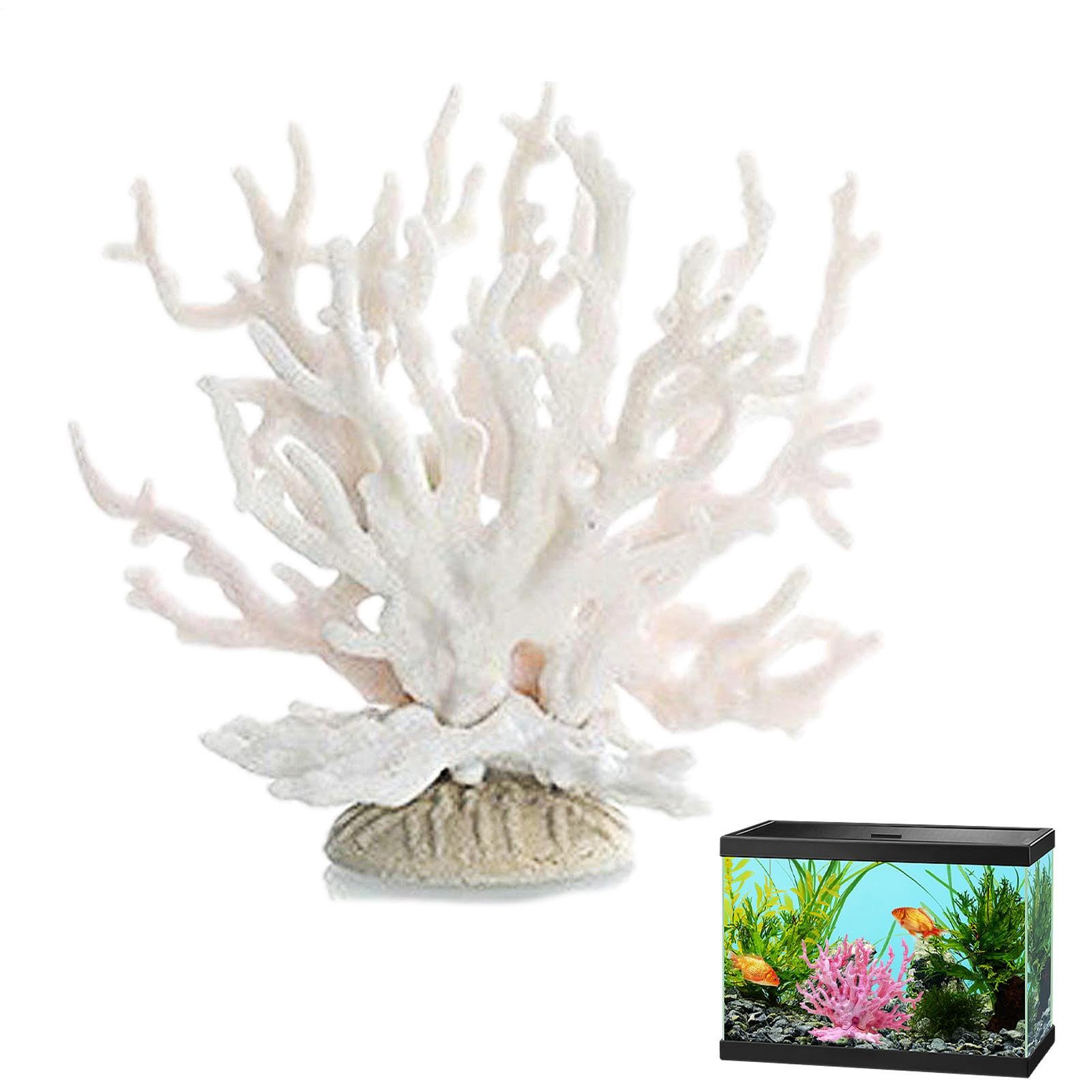 Corail d'aquarium - Paysage Simulation,Décor d'aquarium d'accessoires réservoir Poissons Couleur Multiple pour des terrariums d'aquariums Marins d'eau Douce