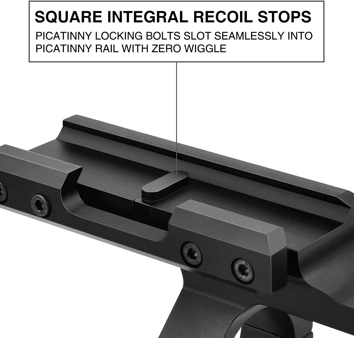 EZshoot Cantilever Offset Scope Mount 1 inch/ 30mm, Rifle Scope Mounts Dual Rings with Adjustable Base for 20mm Picatinny Rail : Sports & Outdoors