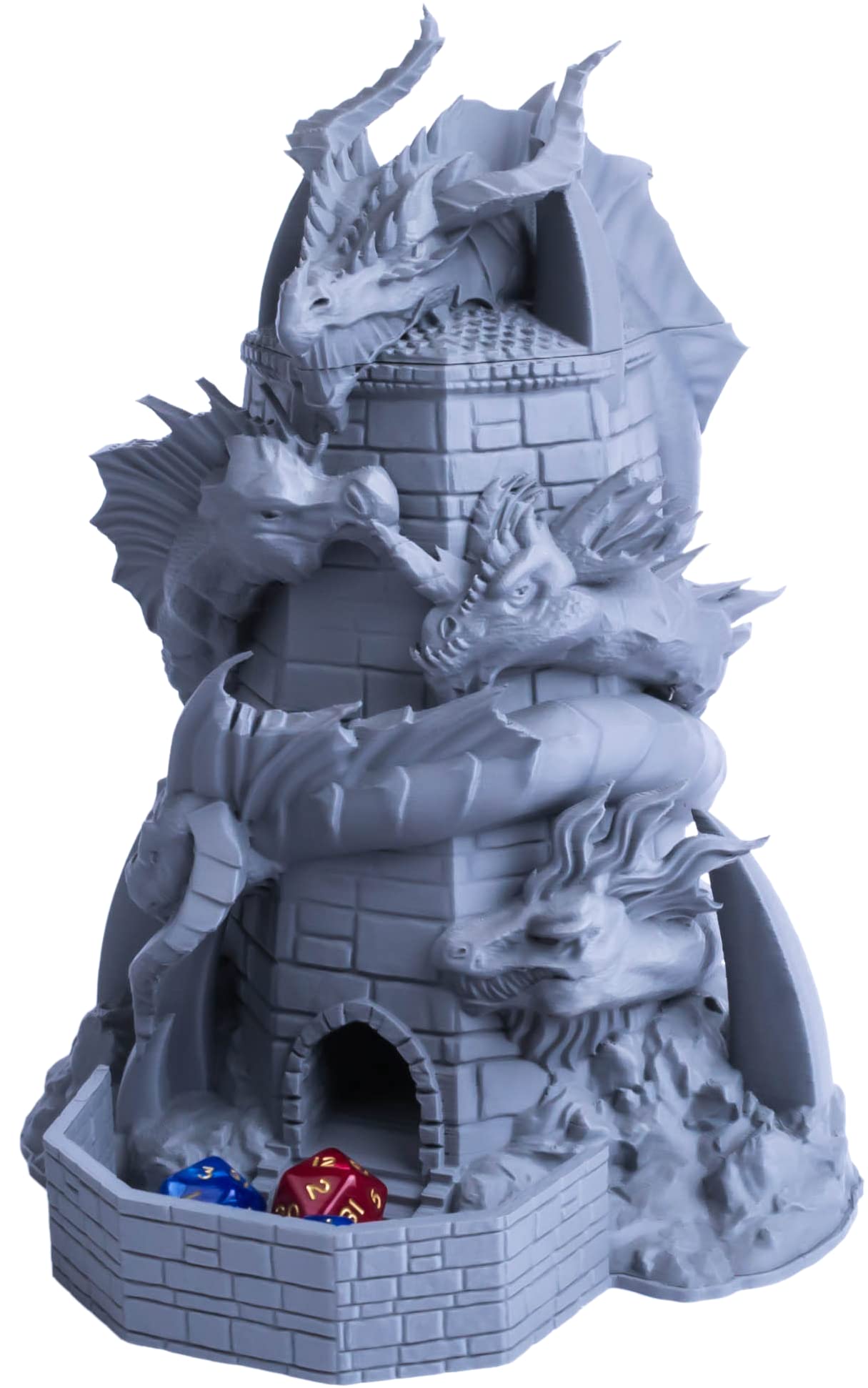 3D Vikings Tiamat, Queen of the Evil Dragons Dice Tower, Perfect Dice Tower for Dungeons and Dragons and other Tabletop RPG