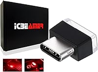 Vista 35 de ICBEAMER Luz nocturna en miniatura con interfaz USB, paquete de 1 unidad (verde) LED universal enchufable para interior del automóvil y atmósfera
