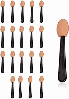 Eye Makeup Brushes, Disposable Eyeshadow Brushes 20 PCS Eyeshadow Applicators Eye Shadow Brushes Sponge Eyeshadow Brush Pack Makeup Eyeshadow for Eyeliner Eye Makeup Arts Crafts Diy Art Beauty Tool