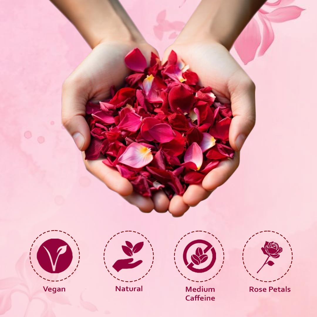 Ono Teas Rose Oolong Tea, 30 Teabags | Rose Oolong Tea | Whole Leaf Darjeeling Oolong Tea, Rose Petals | Himalayan Tea | Natural Lean Tea 3