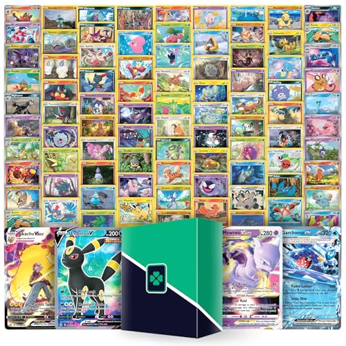 Starter TCG Bundle - 100 Cards Including 1 Guaranteed Ultra Rare, 9 Holos and LuckyLoot Deck Box