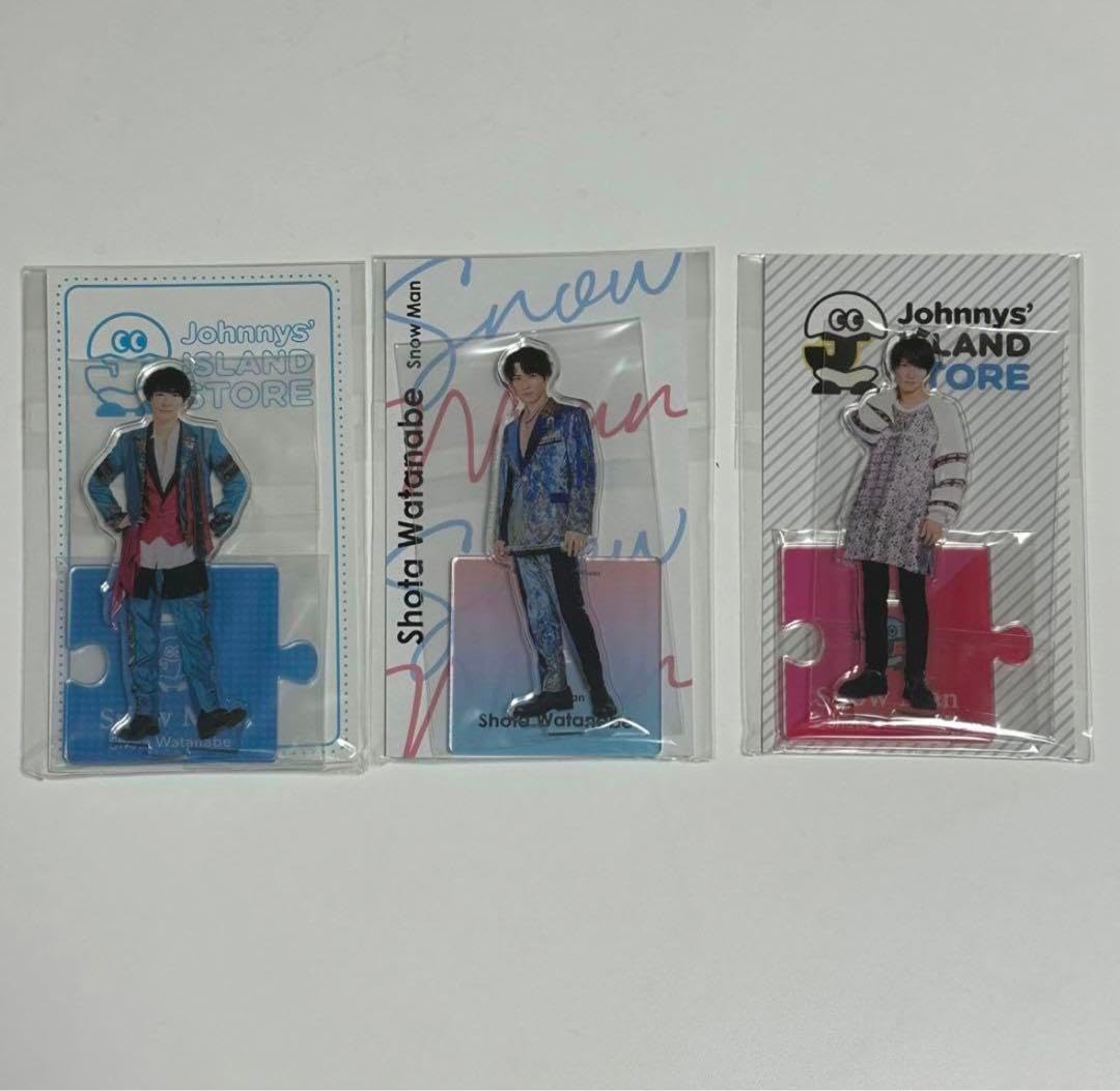 Man 渡辺翔太 公式写真 アクスタ　うちわ売り SnowMan 渡辺翔太 公式写真 アクスタうちわ売り