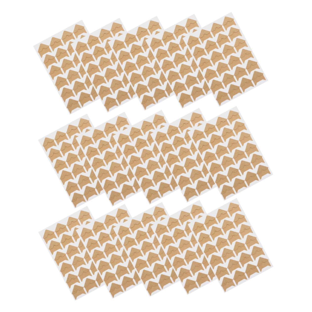 IWOWHERO 15 Sheets Picture Corners: Self Adhesive Photo Corner Sticker - for DIY Album Scrapbooking Journal Diary Memory Books and Craft Decoration