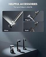 Vista 7 de Cámara de endoscopio USB Anykit con 8 luces LED ajustables, boroscopio con cámara serpiente semirrígida, cámara de inspección IP67 impermeable