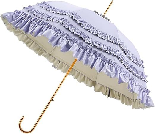 Amazon | GriMei長傘 フリル傘 日傘 レディース uvカット 100 Amazon | GriMei長傘 フリル傘 日傘 レディース uvカット 100