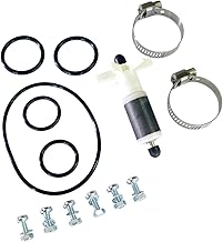 T&P Supplies Compatible Lay Z Spa, Salu Spa, Coleman, Water Pump Repair Kit; 5 Pump Seals & Impeller, Shaft, Thrust Washers & Bungs. New Pump Housing Screws & 2 x Hose Clips. Repair Part #58113.