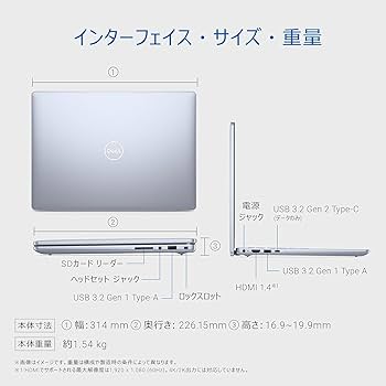 【値下げ中】inspiron14 5445 ryzen7 8840u アダプタ付 Inspiron DELL デル ノートパソコン 14 5445 14型FHD+/ Ryzen 7