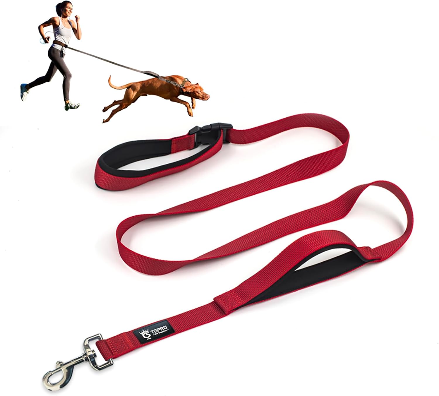 TSPRO Hands Free Dog Leash Adjustable Walking Running Dog