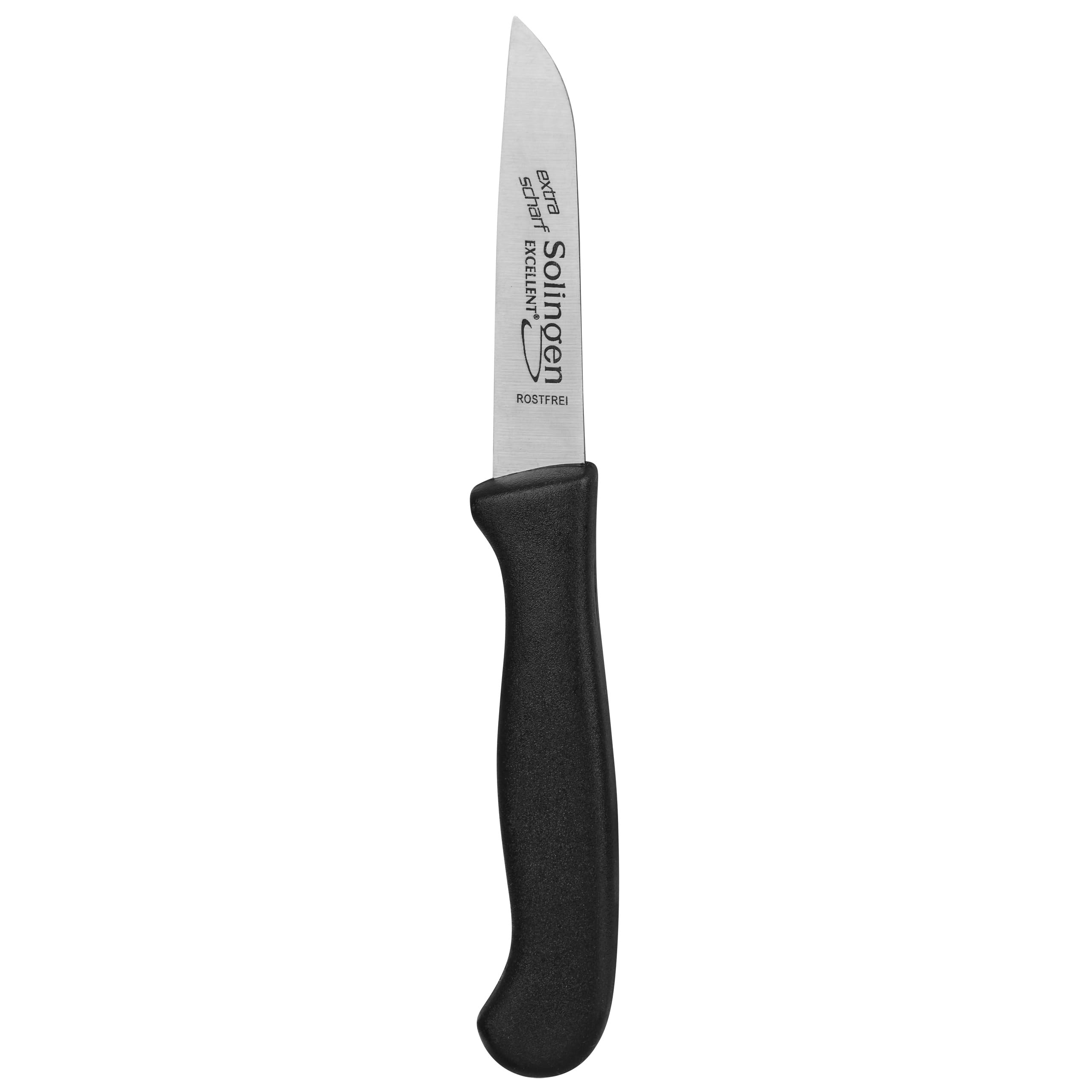 10 x Solingen Küchenmesser - Kleines Solinger Allzweckmesser für die Küche - Gemüsemesser - Obstmesser - Schälmesser - Edelstahl rostfrei