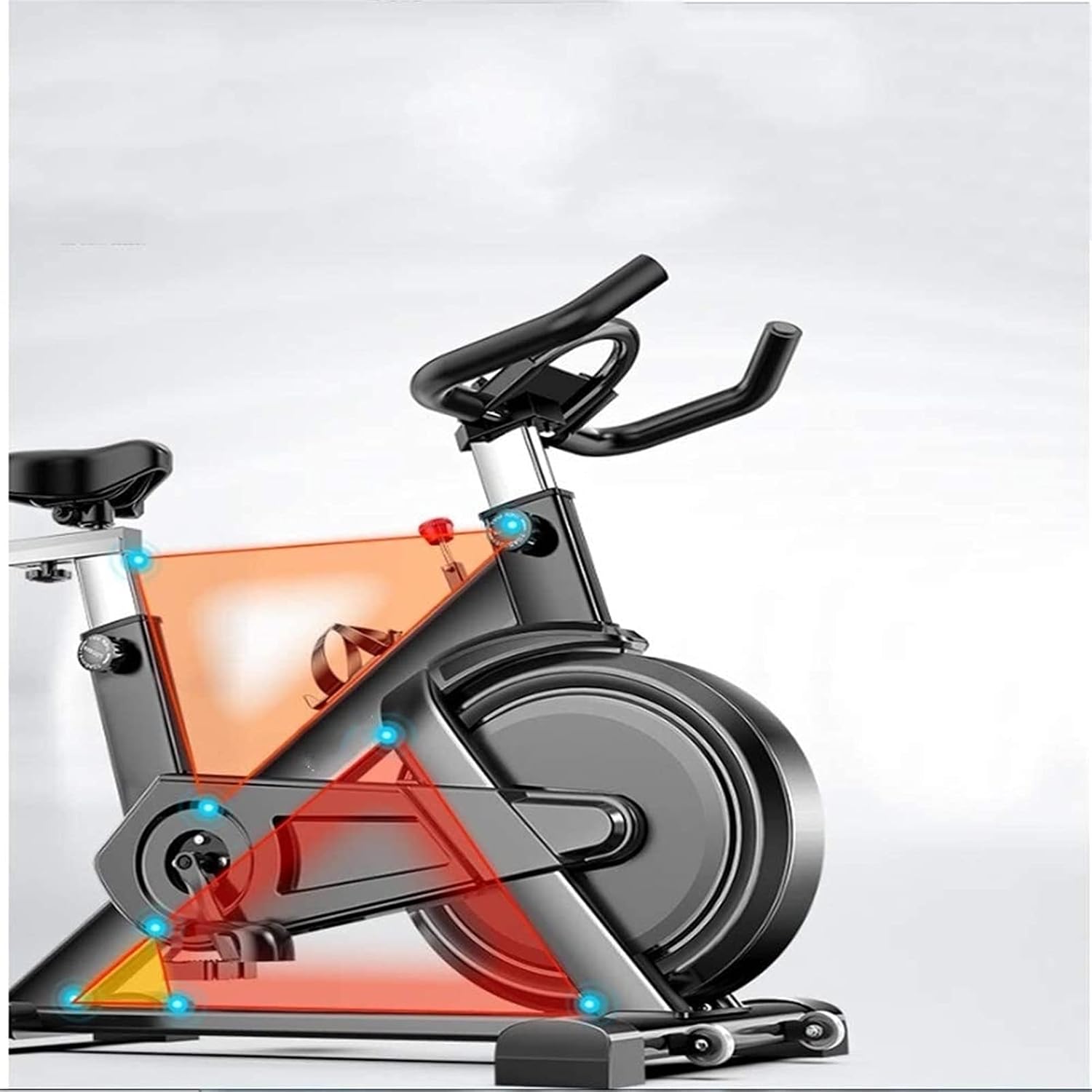 Magnetic Exercise Bikes Stationary Belt Drive Indoor Cycling Bike with High Weight Capacity Adjustable Magnetic Resistance Ultra Silent Exercise Fitness Bike