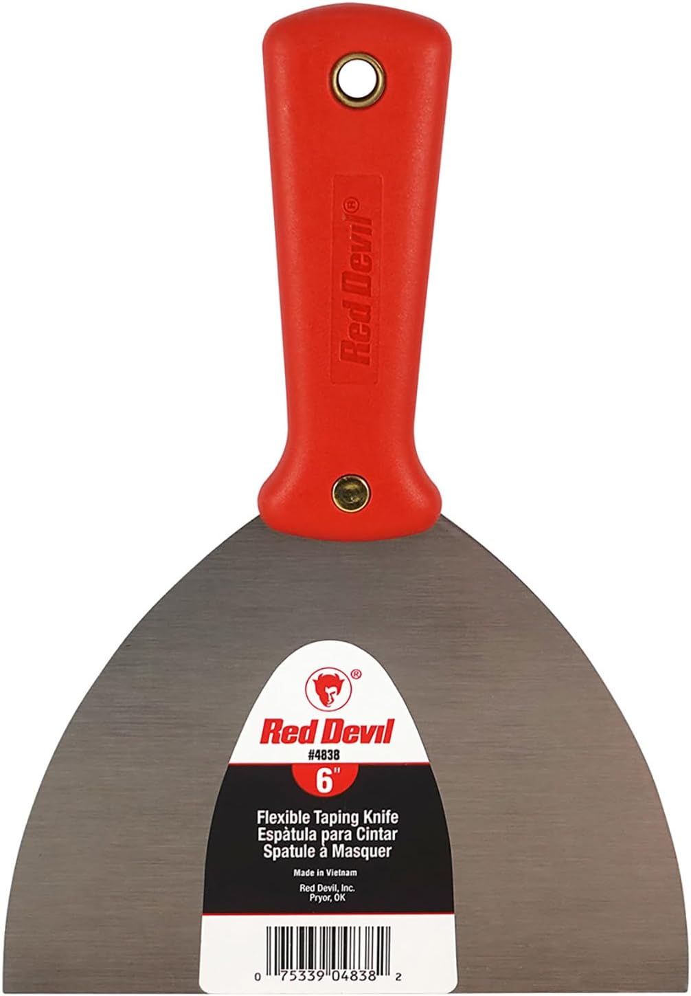 Red Devil 4824 1-1/2" Flex Putty Knife , Black