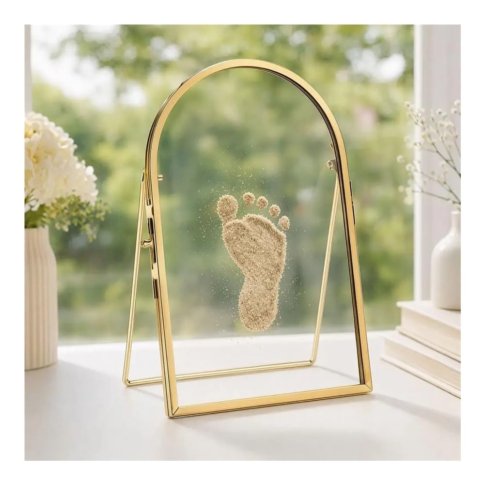 Kit for impronte di mani di bambini, cornice for display ricordo di sabbia marina fai-da-te(L)