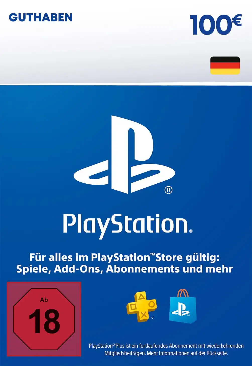 100€ PlayStation Store Guthaben | PSN Deutsches Konto [Code per Email]