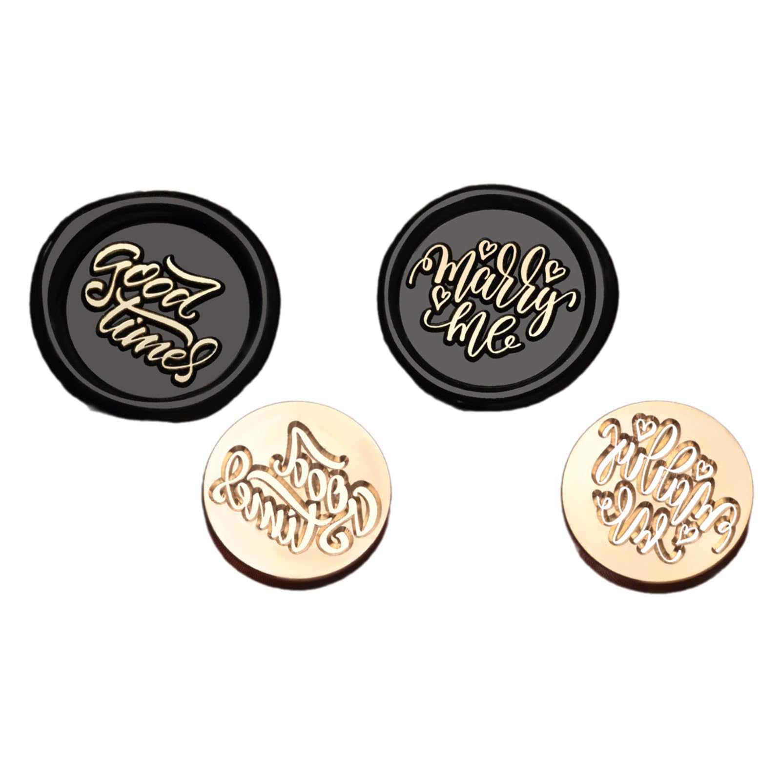 sodeber Wax Seal Stamp Head Replacement Emboss Sealings Scrapbooking Brasses Sealing Seal