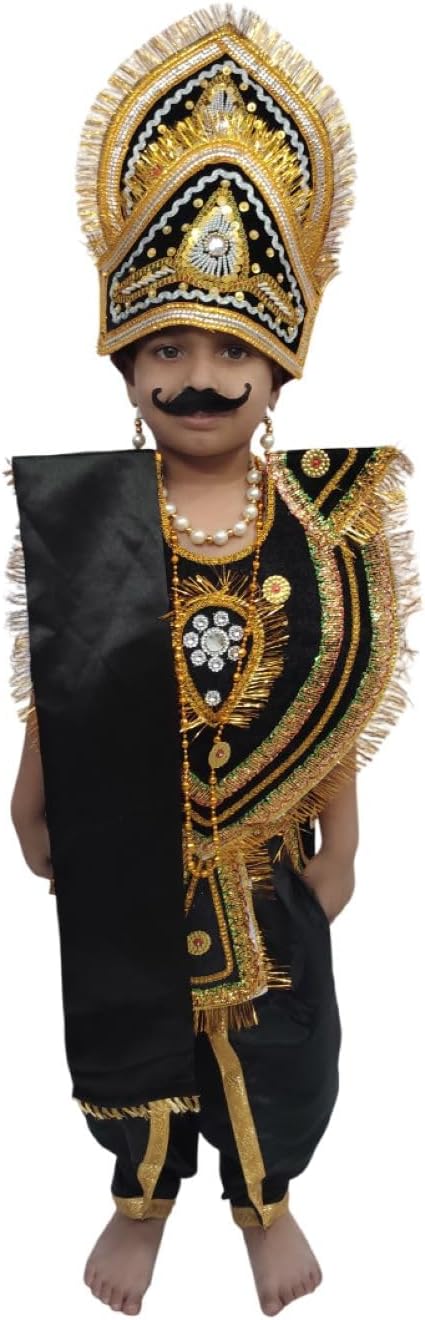 BookMyCostume Ravana Lankesh Evil Ramayana Ramlila Kids & Adults Fancy Dress Costume without Sword 14-16 years/Adult S