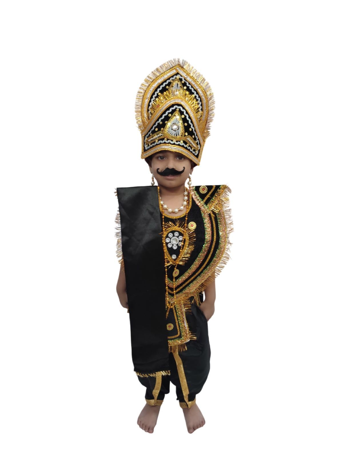 BookMyCostume Ravana Lankesh Evil Ramayana Ramlila Kids & Adults Fancy Dress Costume without Sword 14-16 years/Adult S