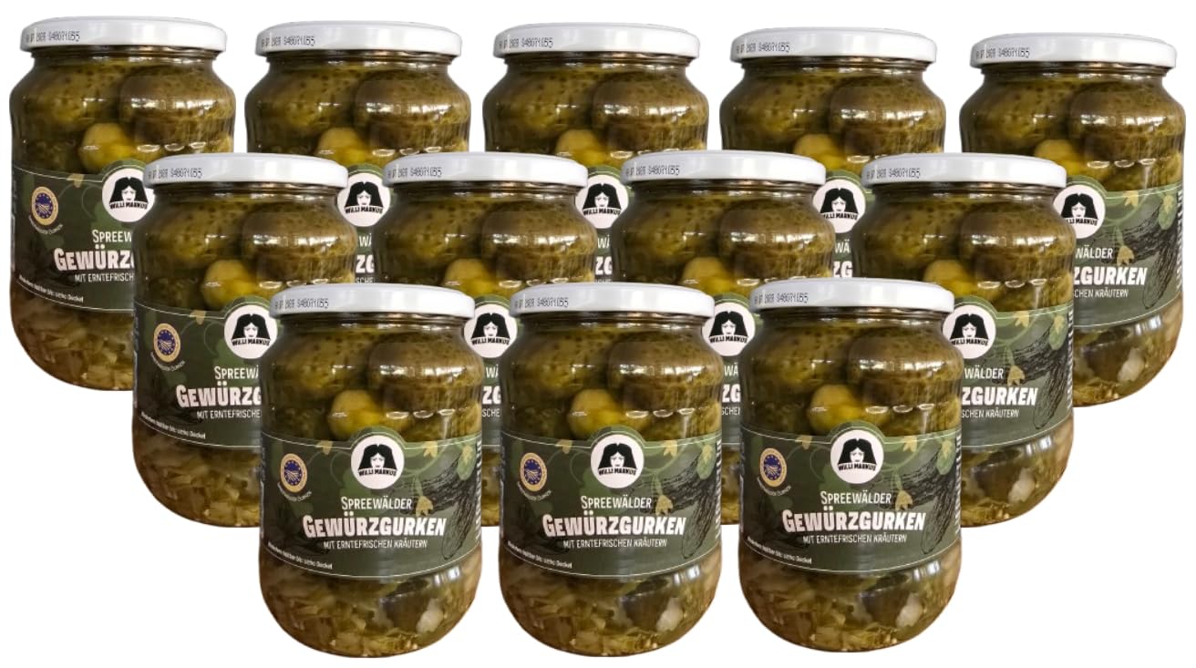 12 Gläser Markus Spreewald Gewürzgurken groß
