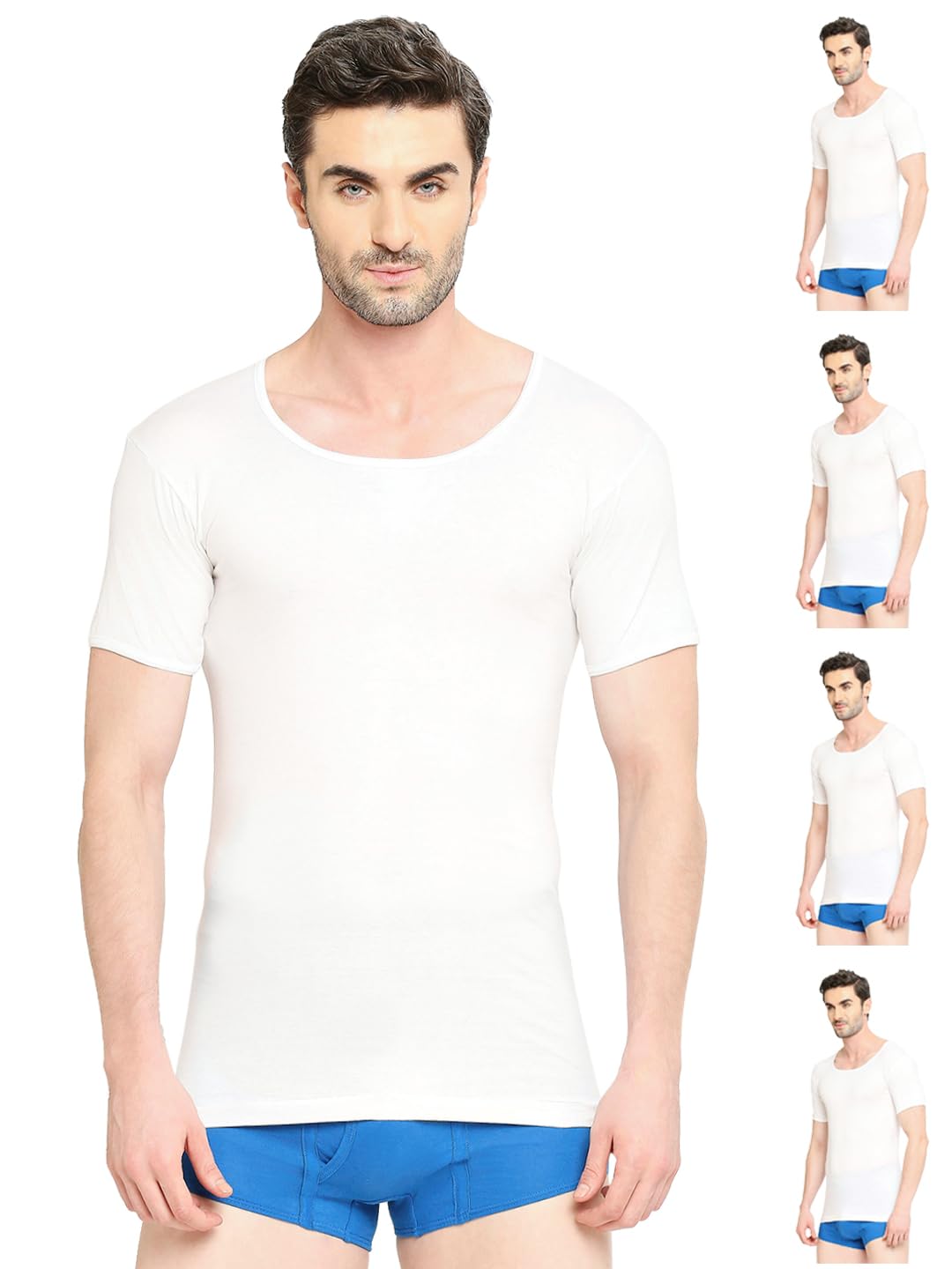 Supreme Men's Half Sleeve Pure Cotton Regular Fit Vest | Inner Vest Combo For Men