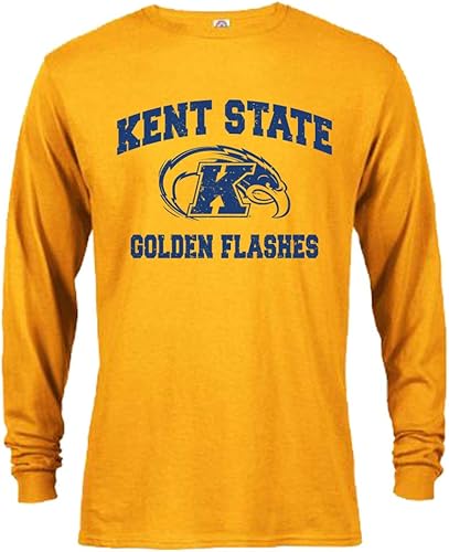 Sport Your Gear Kent State Golden Flashes - Camiseta de manga larga envejecida retro