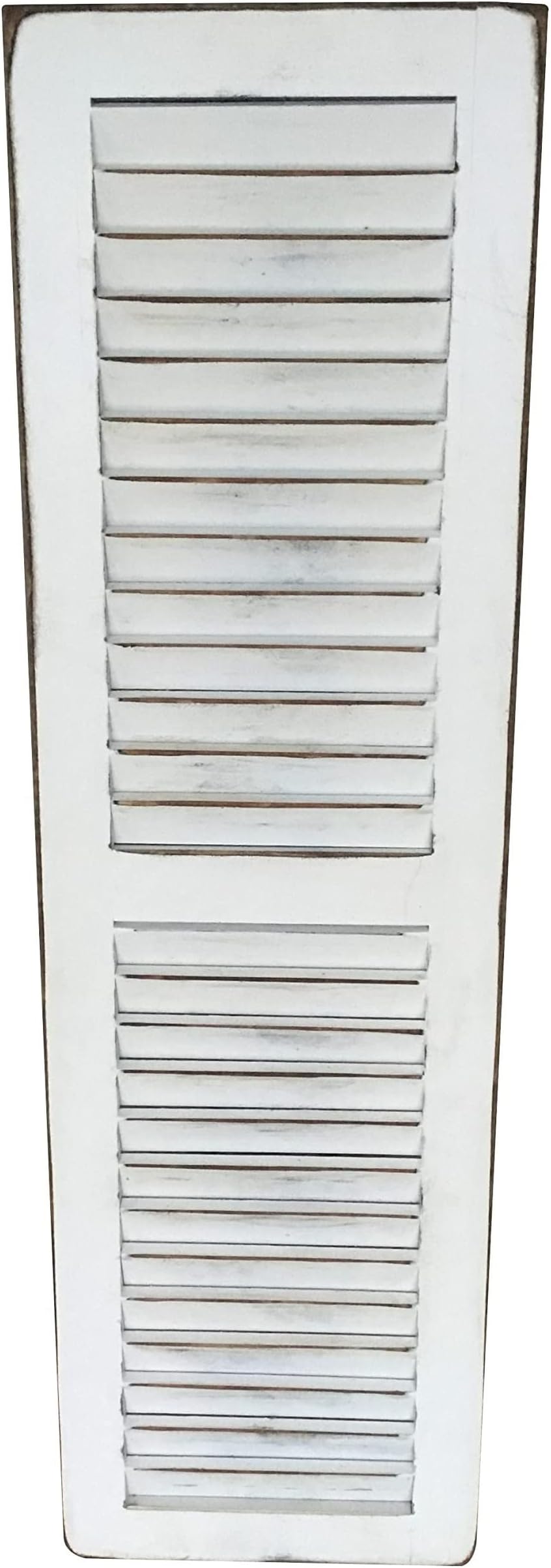 Furniture Barn USA Country-Style Set of 4' Louver Shutters, Antique White