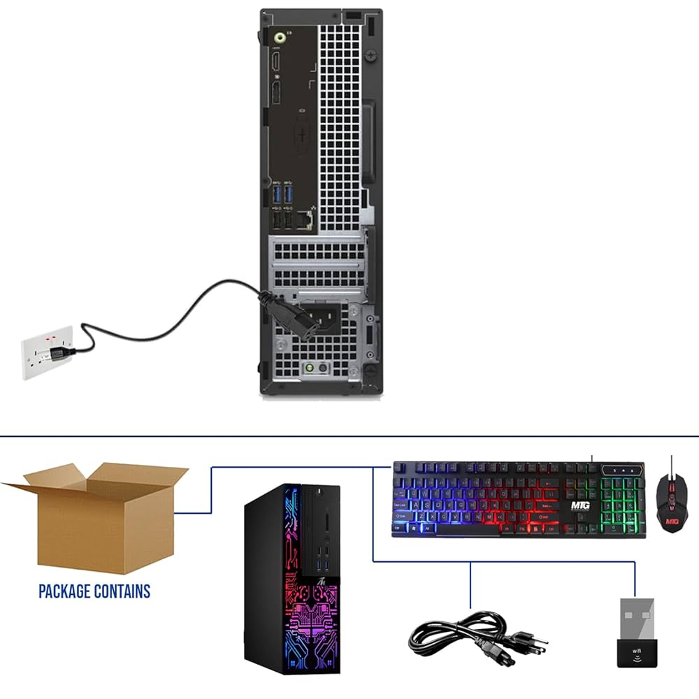 ☆EPSON Core i5 6500 8GB 新品SSD＋HDD Win10 Amazon.com: Computer Desktop PC, Intel Core i5-6500