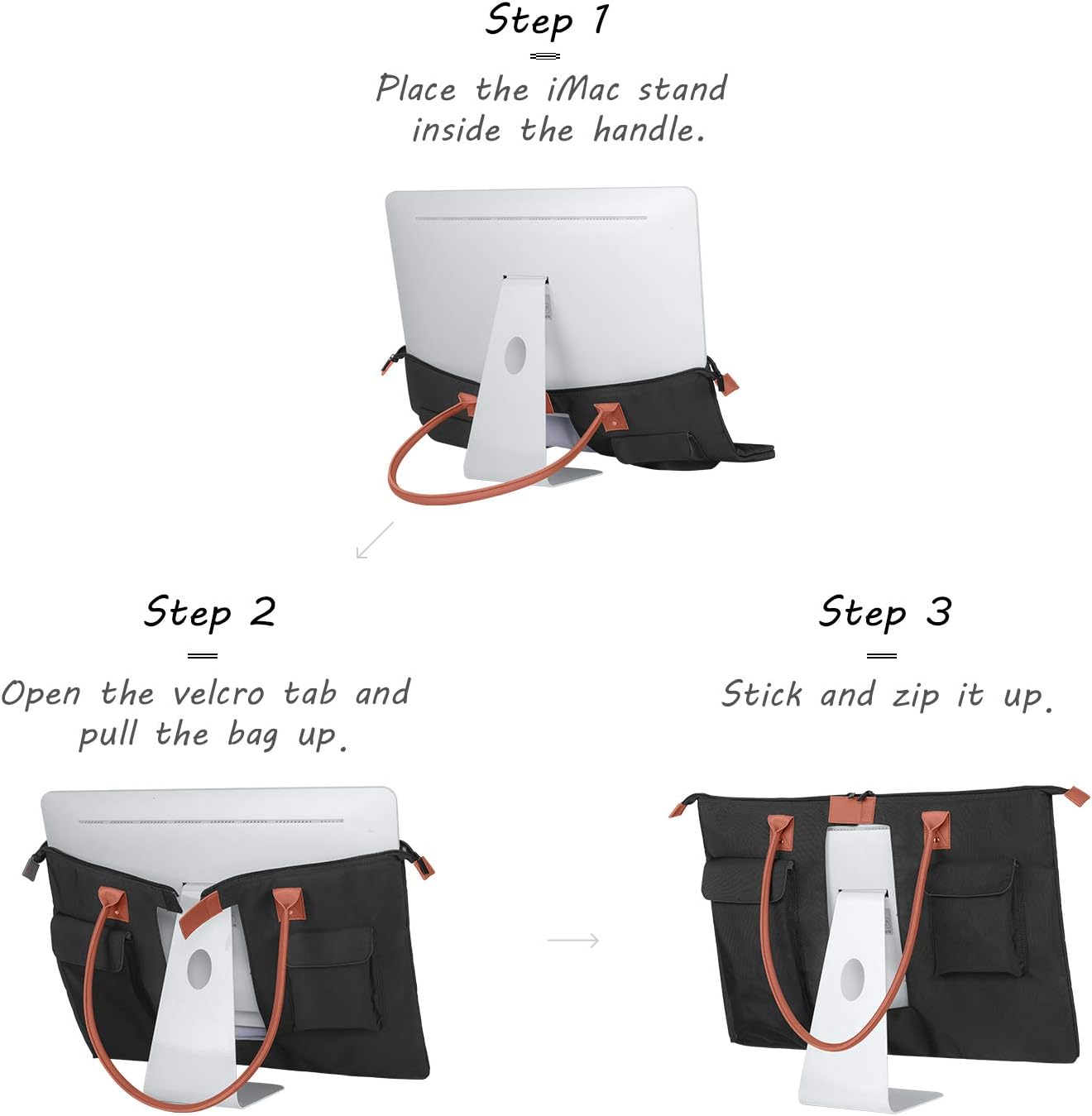 Buy 2 get 3 CURMIO Carrying Case for Apple 21.5 iMac Desktop Computer, Travel Tote Bag Protective Shoulder Bag with PU Leather Handle for 21.5 iMac Monitor and Accessories Best Review CURMIO Carrying Case for Apple 21.5 iMac Desktop Computer, Travel Tote Bag Protective Shoulder Bag with PU Leather Handle for 21.5 iMac Monitor and Accessories