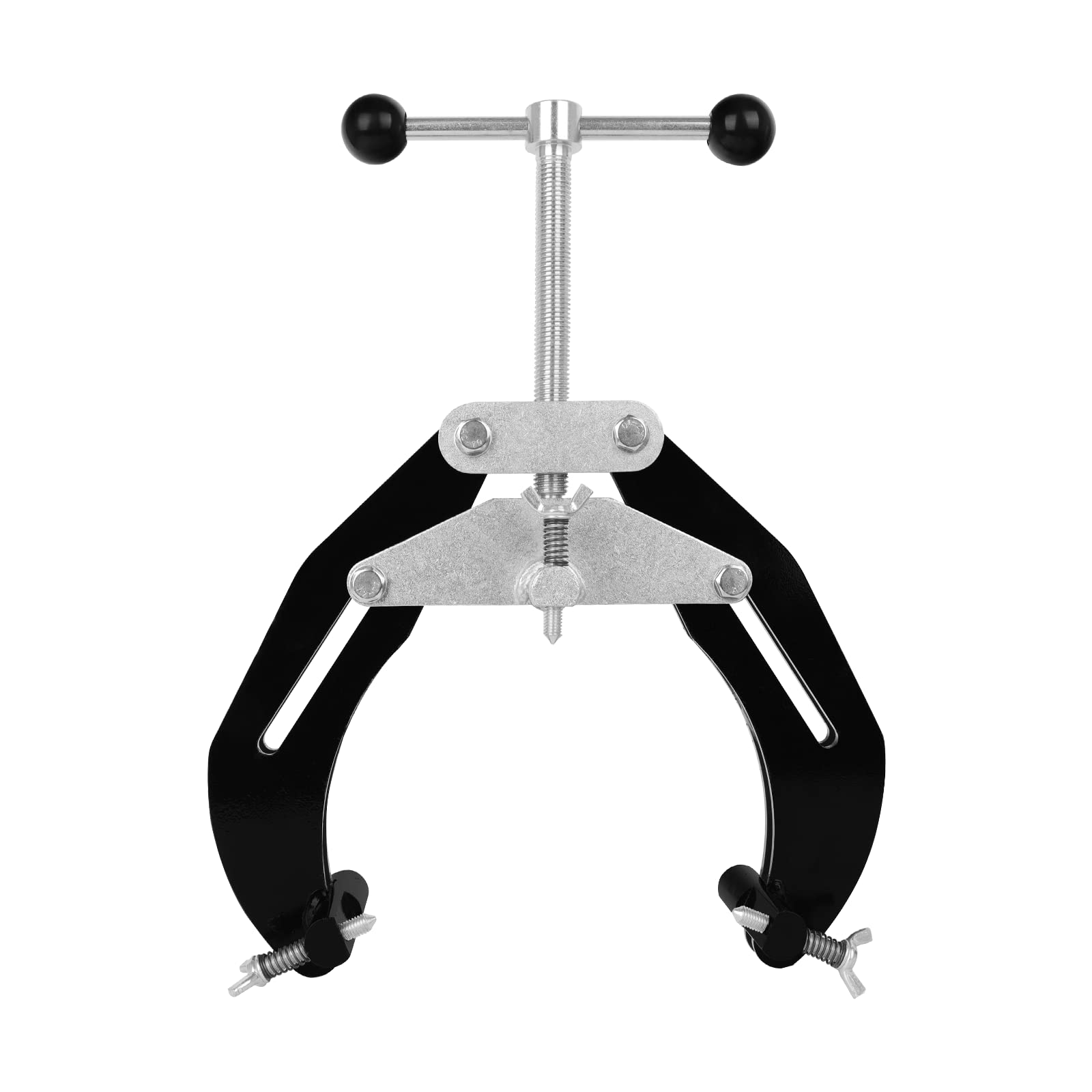 Abrazadera de tubo, 2 a 6 pulgadas, herramienta de alineación de tuberías de acero con diseño ligero, abrazadera ultra de alta resistencia con tornillos de acción rápida, color negro