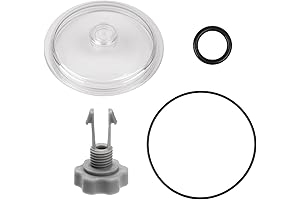 Pool Leaf Trap Cover Lid, Valve, O-Ring for Intex 12 Inch Sand Filter Pumps