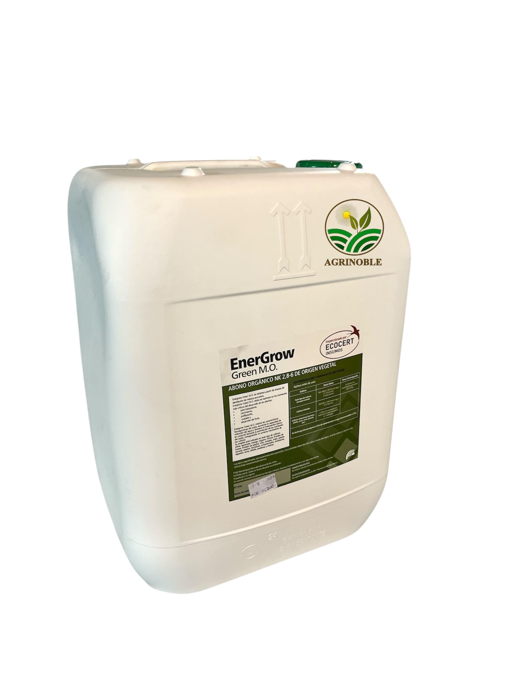 Abono líquido ecológico 20 L. Fertilizante a base de materia orgánica para riego. Energrow green mo.